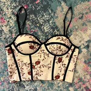 Lovers and friends bustier crop top. Women’s size XS. True to size